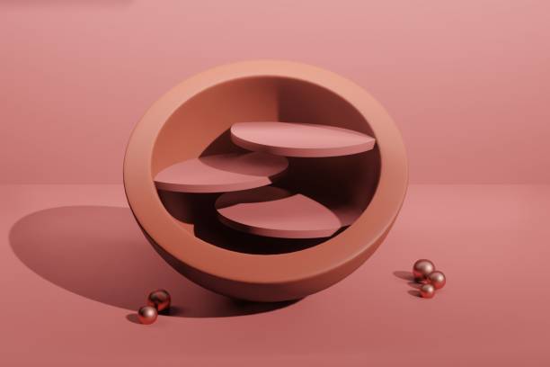 istock 3d rendering illustration of podium display showcase for product placement in minimal design. podium stage showcase 1403589996