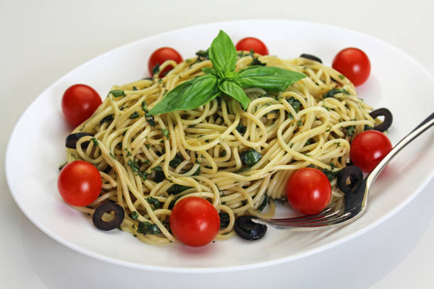 Pasta with homemade fresh genovese