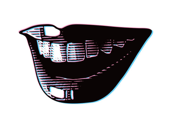 istock Stereoscopic Close-up of female smile and lips 1403597165