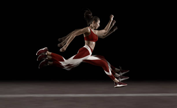 istock Sporty young woman running 1403601796