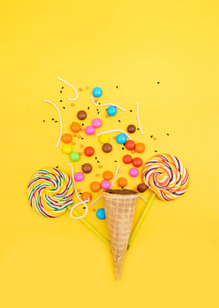 istock Colorful candies isolated on background 1403603993