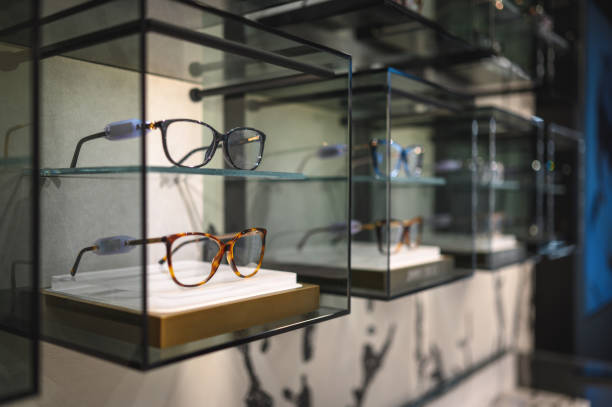 istock Brand New Eyeglasses Frames on Display for Sale 1403610867