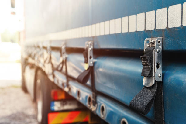 Ratchet lashing tie-down strap for the truck