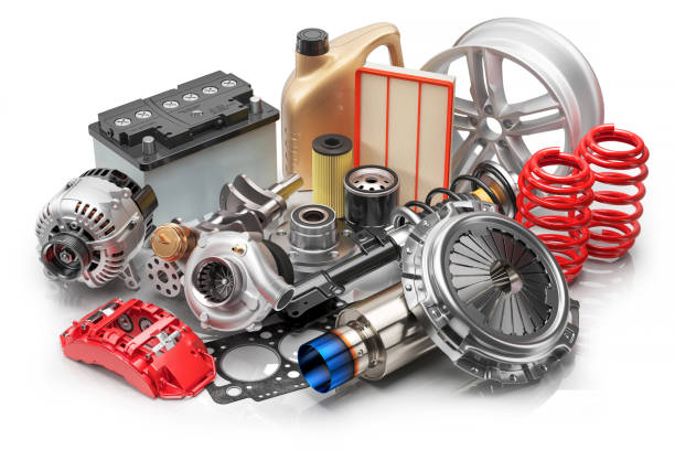 istock Automotive parts isolated on white background 3D 1403618700