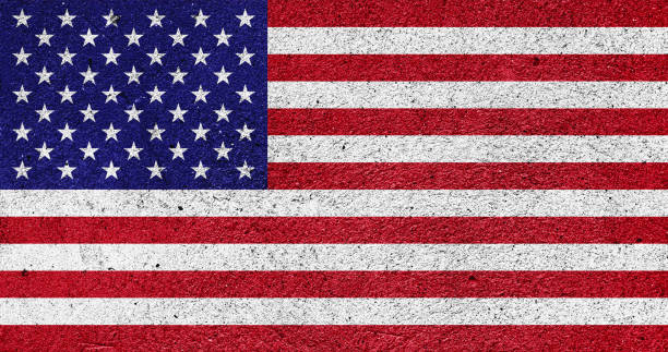 istock US national flag on a plastered wall 1403618869