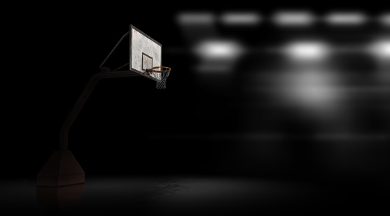 Basketball stadium was modelled and rendered.