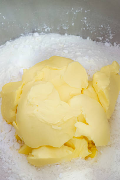 istock Flour and butter in a bowl 1403623850