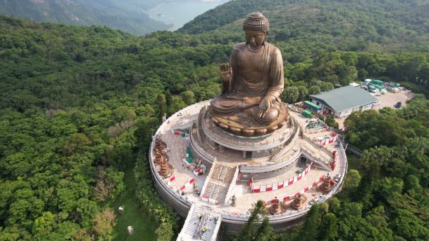 istock big buddha statue in Lantau island 1403624316