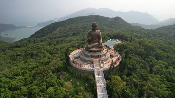 istock big buddha statue in Lantau island 1403624828