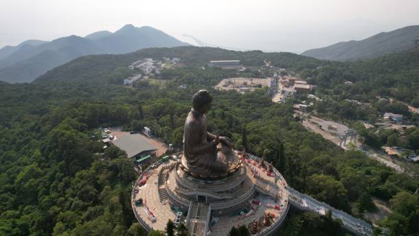 istock big buddha statue in Lantau island 1403624839