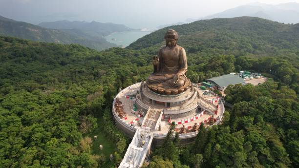 big buddha statue in Lantau island