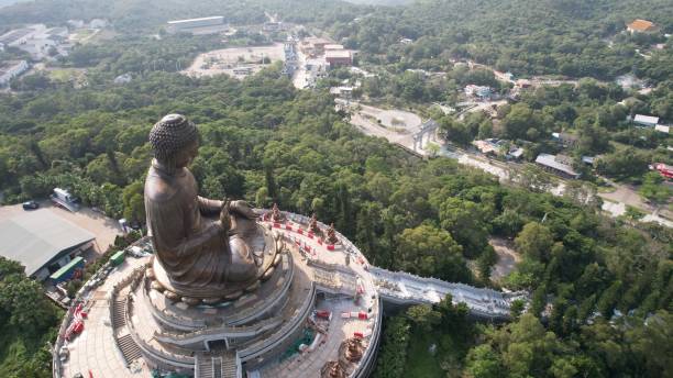 istock big buddha statue in Lantau island 1403624854