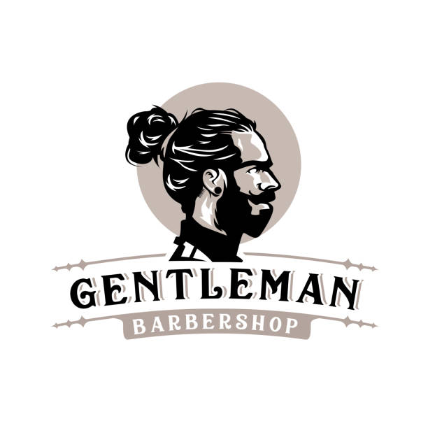 istock Gentleman vintage retro barbershop logo 1403624875