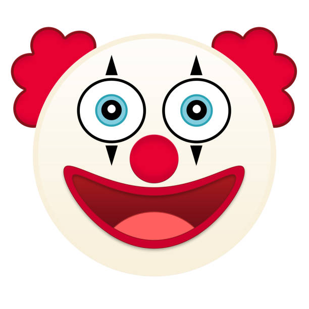 clown emoji - clown stock illustrations