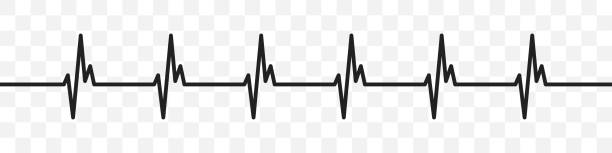 istock Heartbeat icon. Heart pulse on transparent background. Heart rhythm sign. Vector illustration. 1403630531