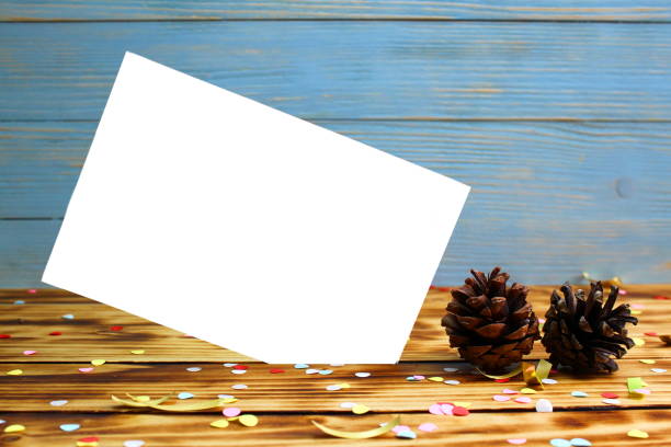 istock Christmas background with place for text on a wooden background. 1403631636