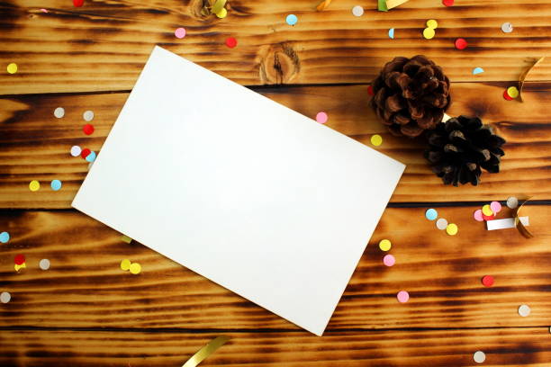 istock Christmas background with place for text on a wooden background. 1403631749