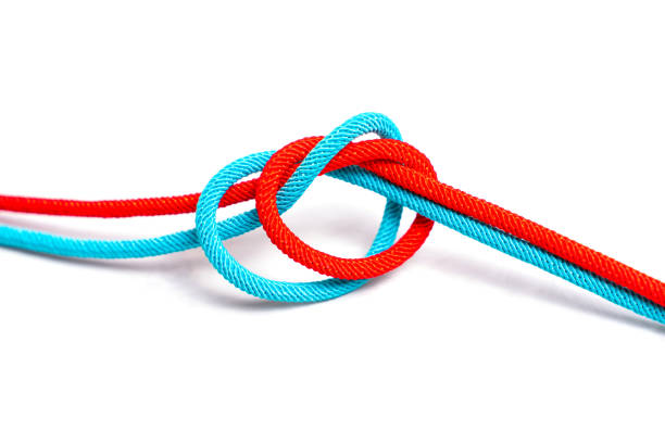 istock Two cords tied together isolated 1403631991