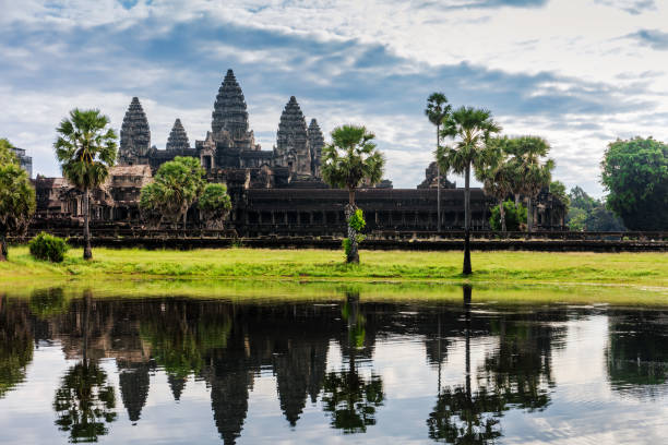 istock Angkor Wat and its reflection in the lake 1403636261