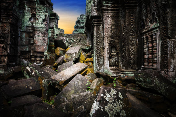 Ruins of the temple Ta Prohm, Cambodia