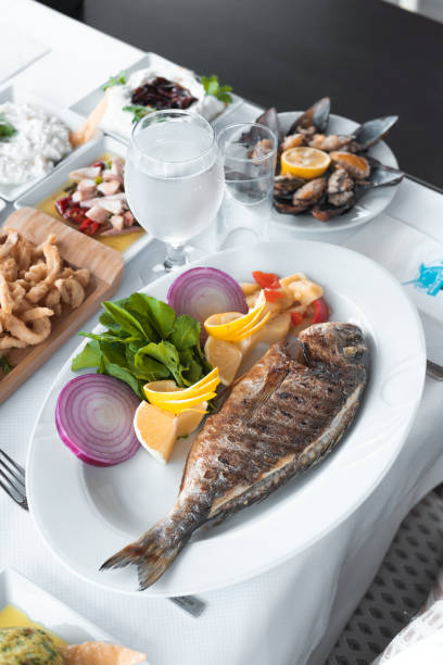 istock Sea ​​bream on the plate 1403637497