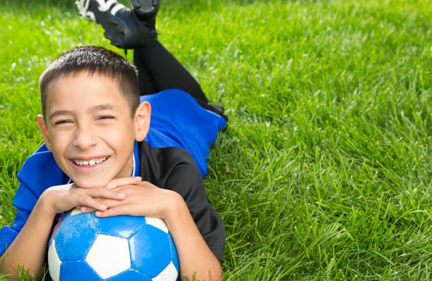 istock Little boy soccer portrait 1403638394