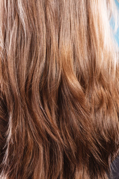 istock Natural brown hair closeup background 1403638612
