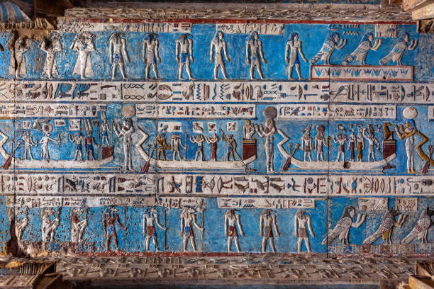 istock Hieroglyphic carvings in ancient egyptian temple 1403649915