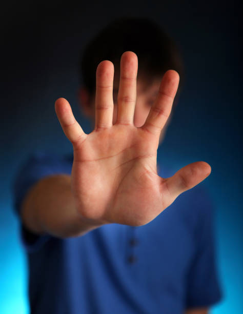 istock Person show the Palm 1403655887