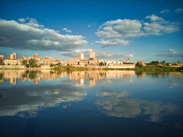 a view of the Great Nile river of egypt
