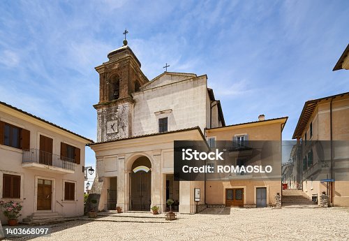 istock Parish of San Pietro Apostolo in Castel San Romano Romano, Lazio Italy 1403668097