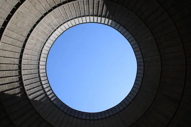 Infiltration in an abandonned cooling tower in Belgium