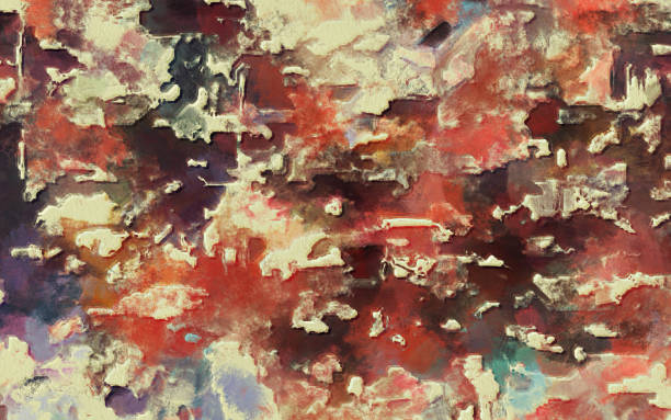istock Abstract background. Multicolored texture. Spots of oil paint. Brushstrokes of paint. Vector illustration 1403673463