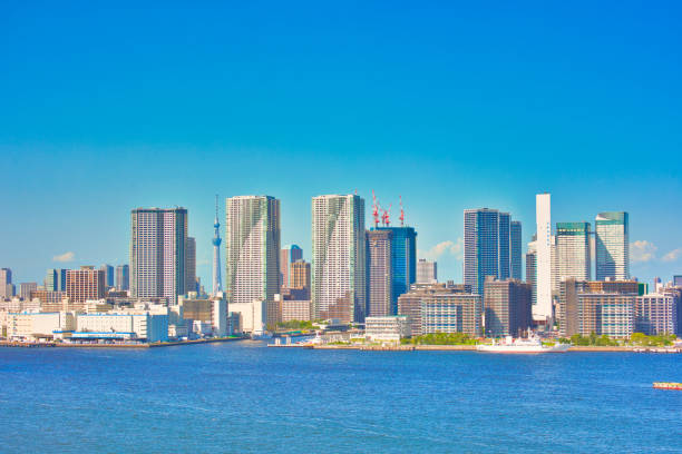 istock Blue Sky and White Cloud in Toyosu and Harumi 1403673713