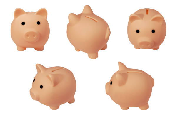 istock Piggy bank isolated on white background. Saving money concept. 1403679919