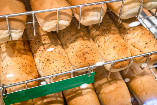 istock Various kind of long bread or pastries  on sales 1403682760