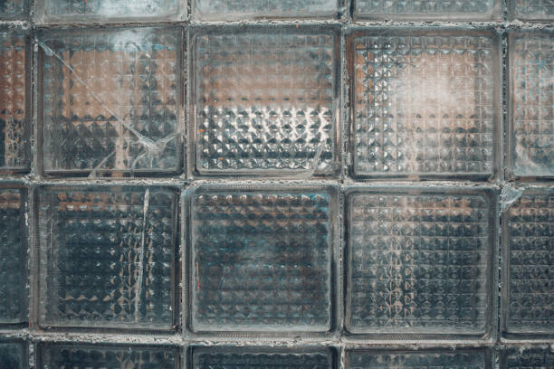 istock Pattern of glass block wall , close up 1403688087