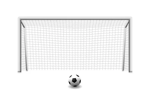 Vector illustration of goal soccer 1