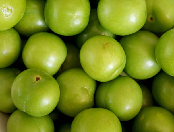 istock top view close-up organic green plums 1403690277