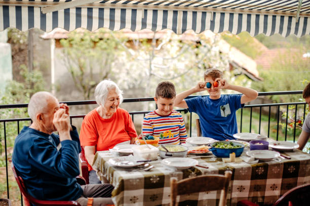 istock Multi Generation Family having lunch together 1403694796