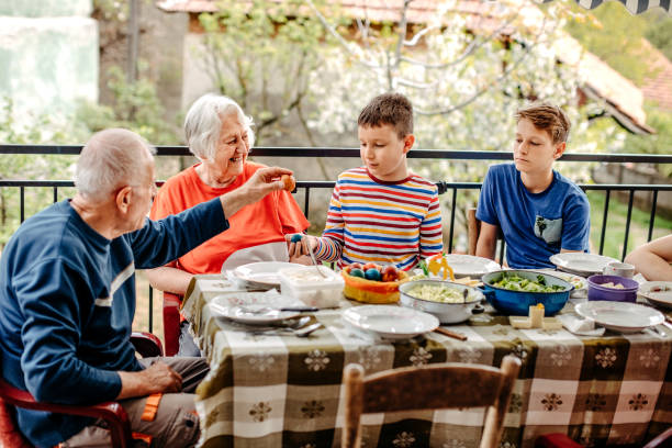 istock Multi Generation Family having lunch together 1403695022
