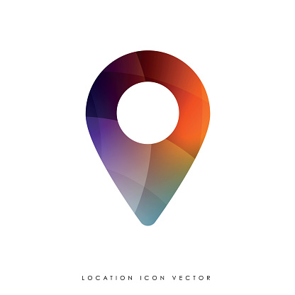Location icon vector. Pin sign Isolated on background. Navigation map, gps, direction, place, compass, contact, search concept. Flat style for graphic design, logo, Web, UI, mobile app