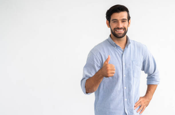 istock Cauasian man giving thumbs up 1403703324