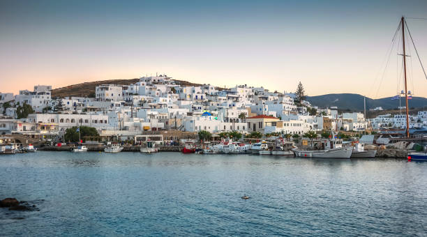 istock old port in Paros at sunset. Greece 1403706917