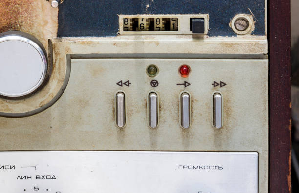 istock control panel of vintage tape recorder 1403707484