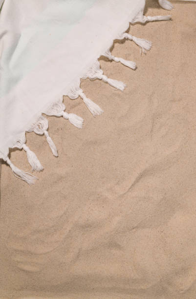 istock Beach Towel on sand beach for summer vacation 1403709088