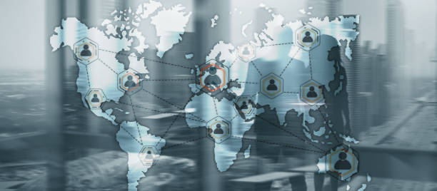 istock Global Outsourcing Resources Business Internet Technology Concept On city people background 1403711268
