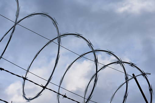 Wire with sky in the background