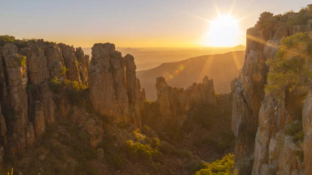 Rock formations in Camdeboo National Park, South Africa