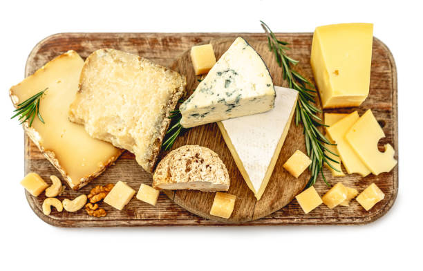 istock Top view of cheese plate 1403714270